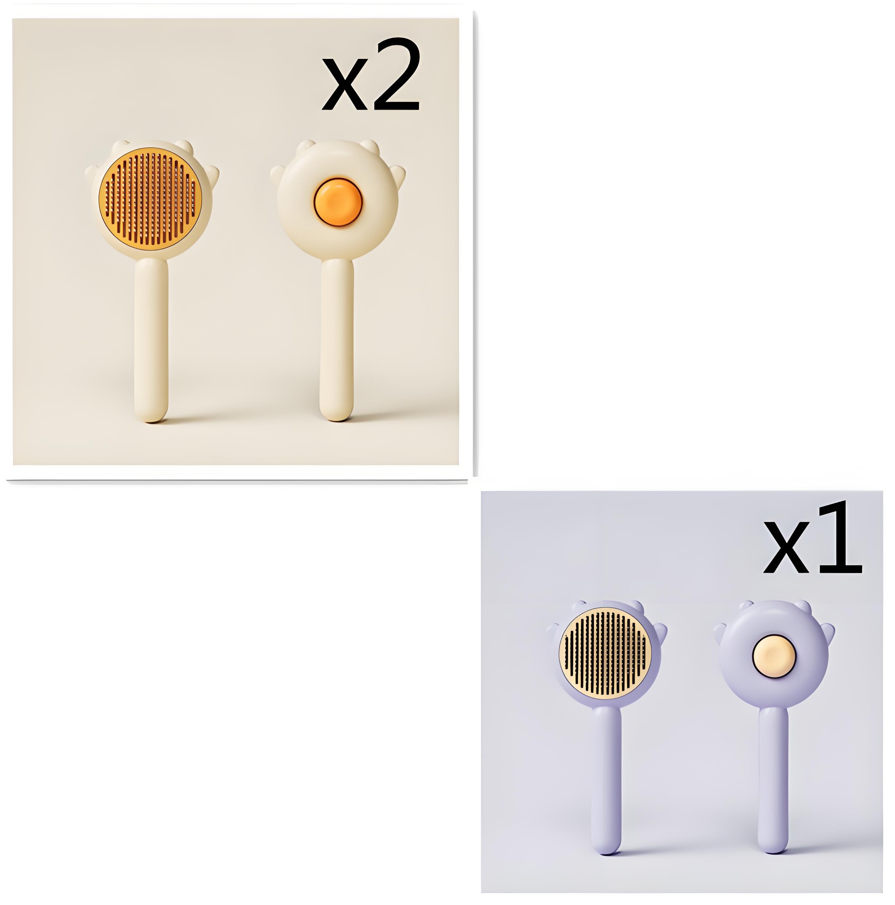 Self-Cleaning Pet Grooming Brush, Hair Remover & Massage Comb for Cats and Dogs