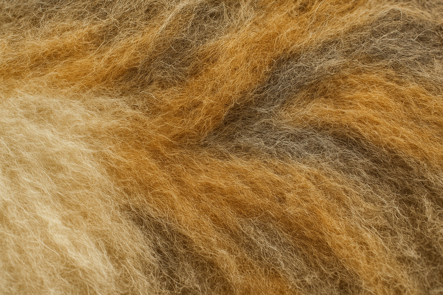 Custom 3D wool felt dog portrait