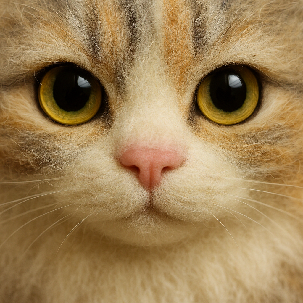 Custom 3D wool felt dog portrait