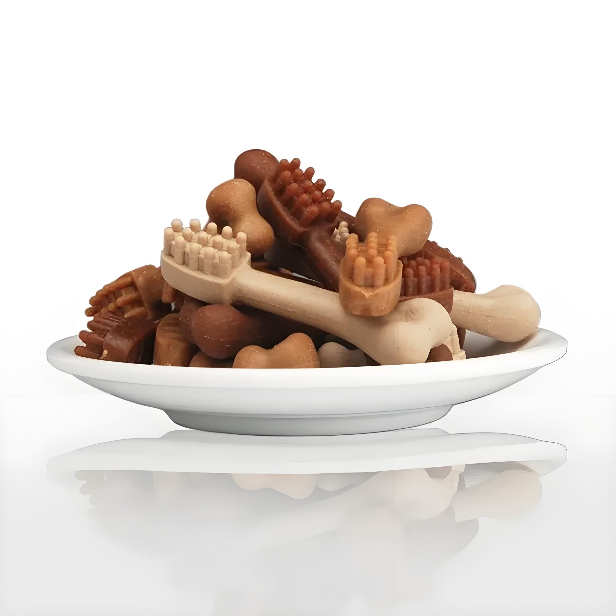 Natural Dog Dental Chews, Rawhide - Free Toothbrush Sticks for Teeth Cleaning & Fresh Breath - Bark'n'Meow - Bark'n'Meow
