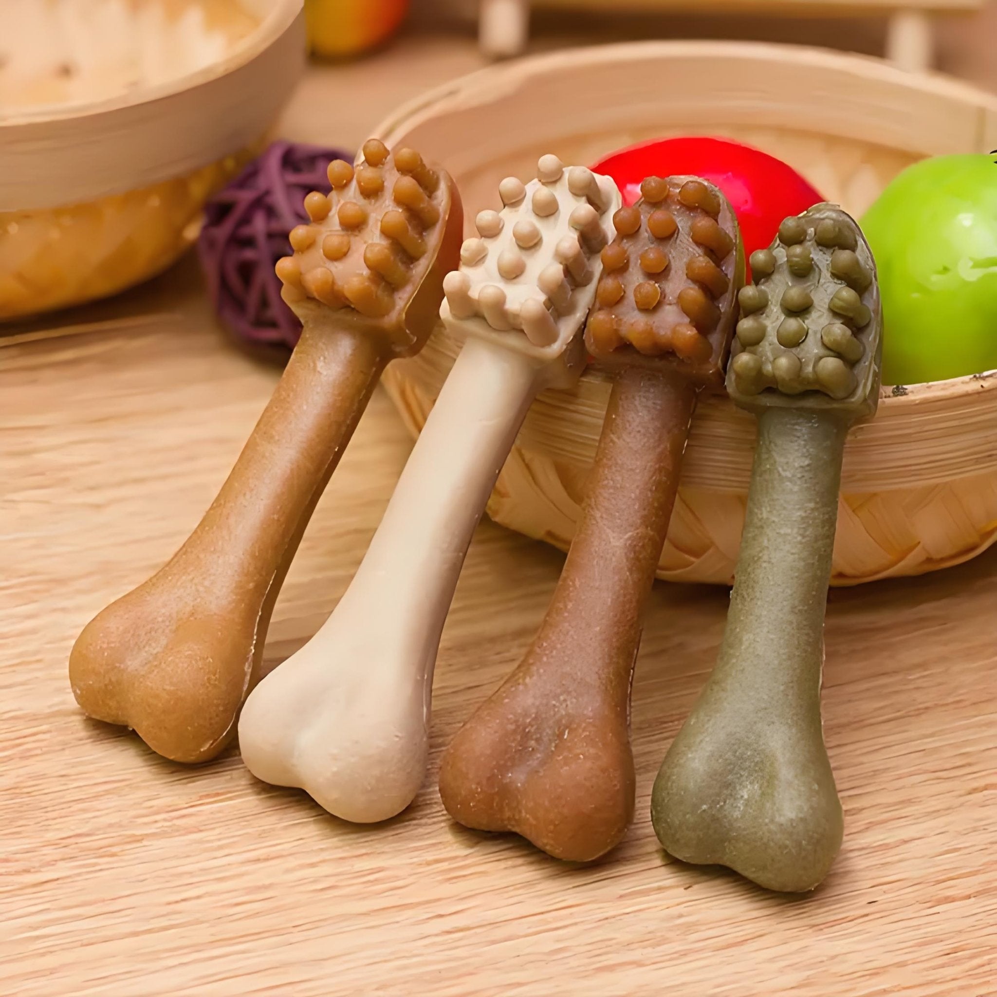 Natural Dog Dental Chews, Rawhide - Free Toothbrush Sticks for Teeth Cleaning & Fresh Breath - Bark'n'Meow - Bark'n'Meow