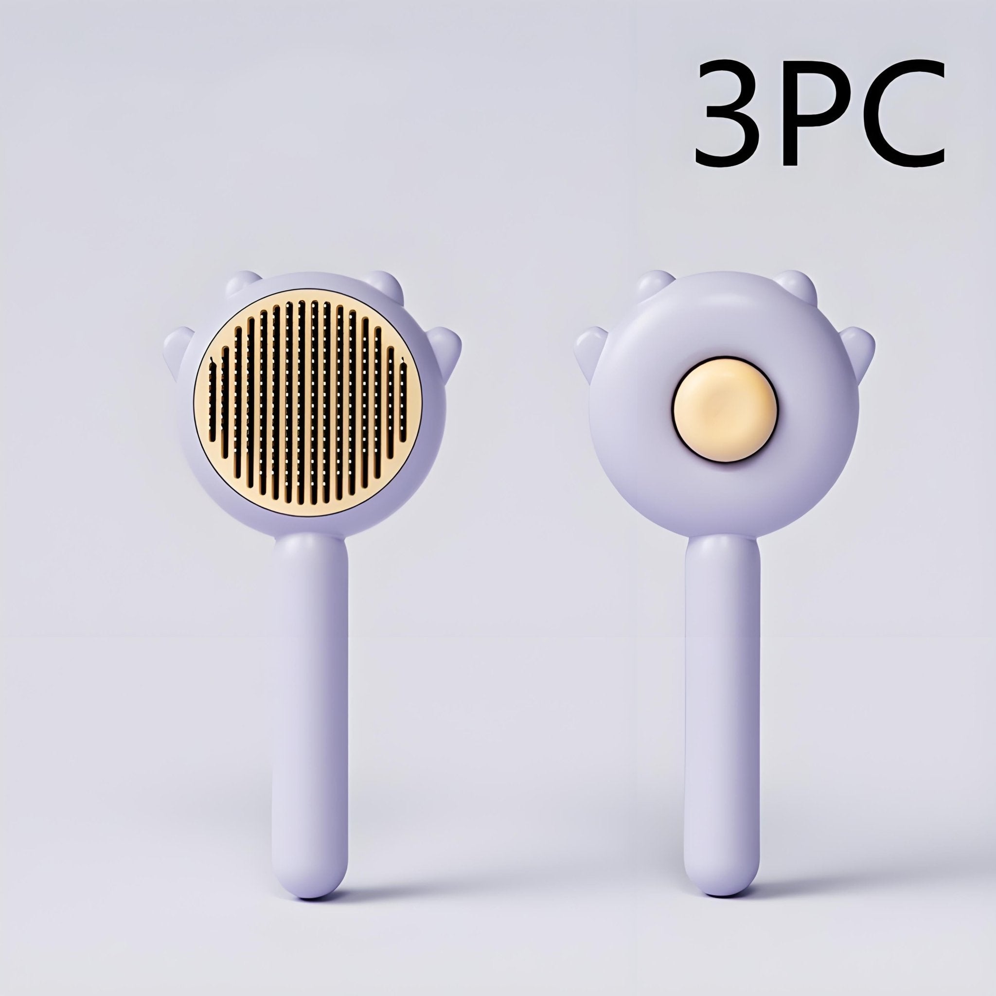 Self - Cleaning Pet Grooming Brush, Hair Remover & Massage Comb for Cats and Dogs - Bark'n'Meow - Bark'n'Meow