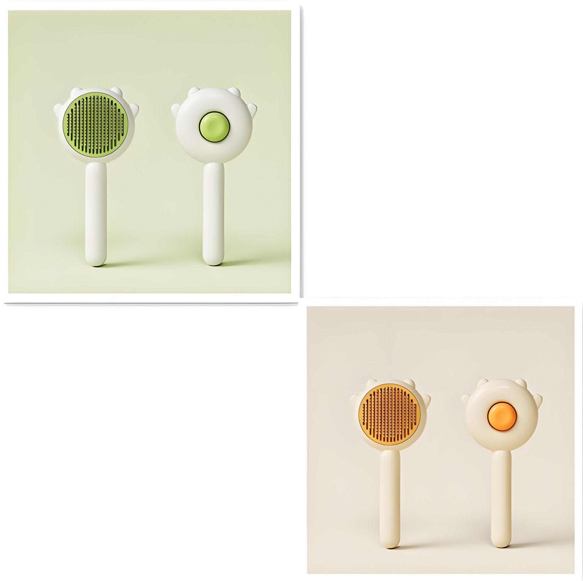 Self - Cleaning Pet Grooming Brush, Hair Remover & Massage Comb for Cats and Dogs - Bark'n'Meow - Bark'n'Meow