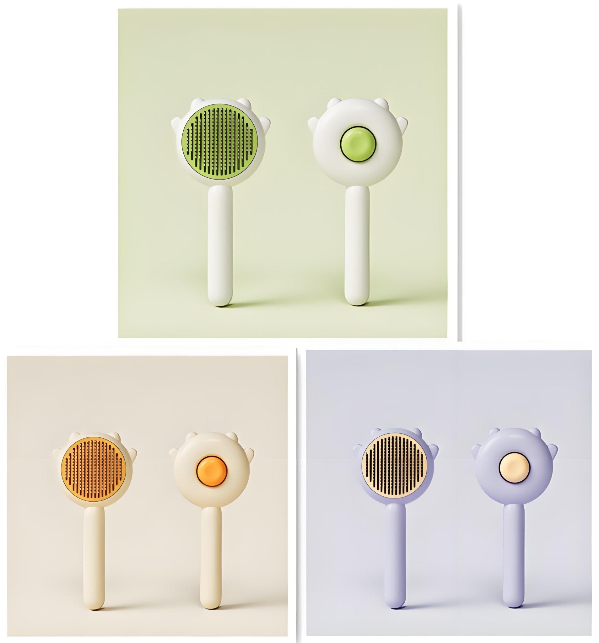 Self - Cleaning Pet Grooming Brush, Hair Remover & Massage Comb for Cats and Dogs - Bark'n'Meow - Bark'n'Meow