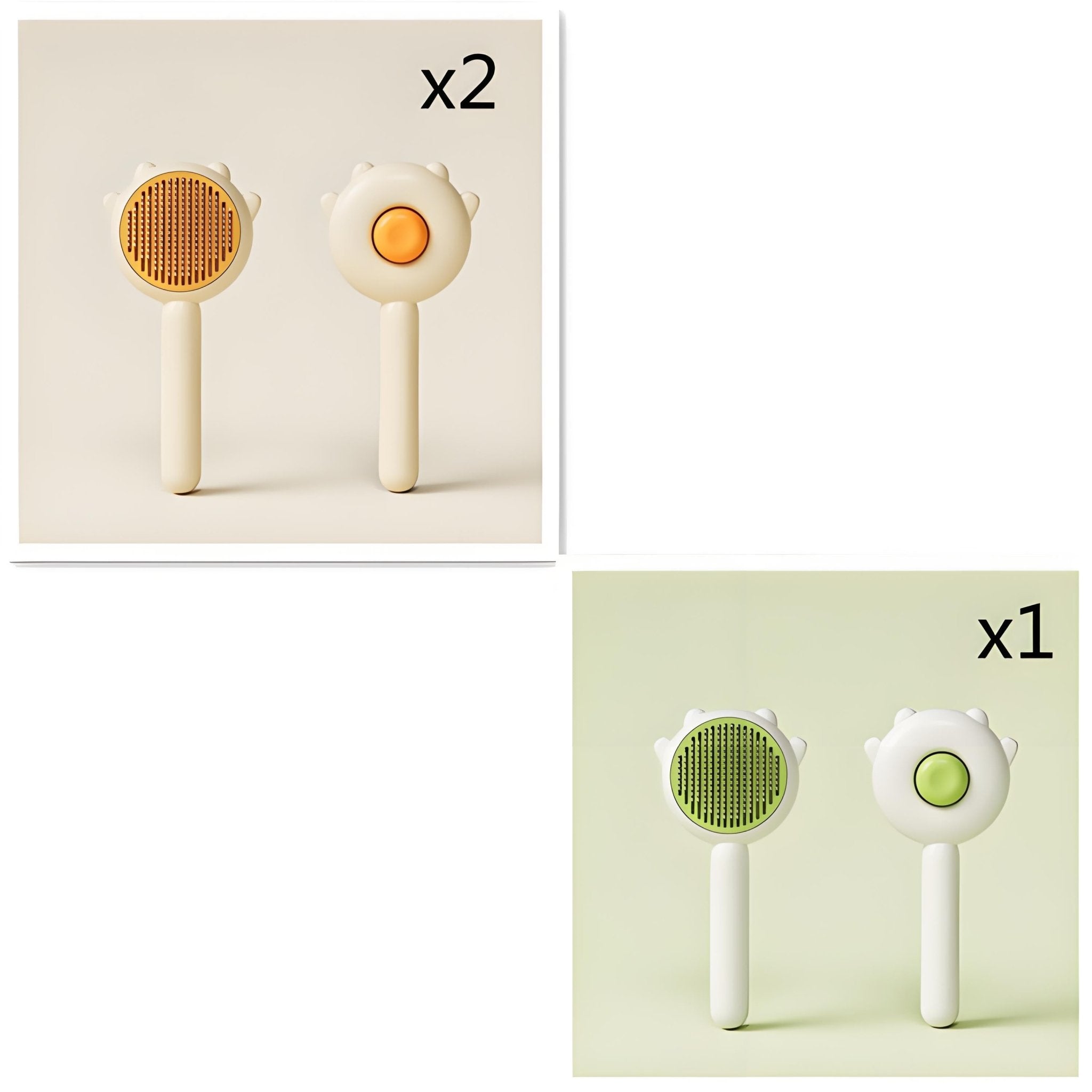 Self - Cleaning Pet Grooming Brush, Hair Remover & Massage Comb for Cats and Dogs - Bark'n'Meow - Bark'n'Meow