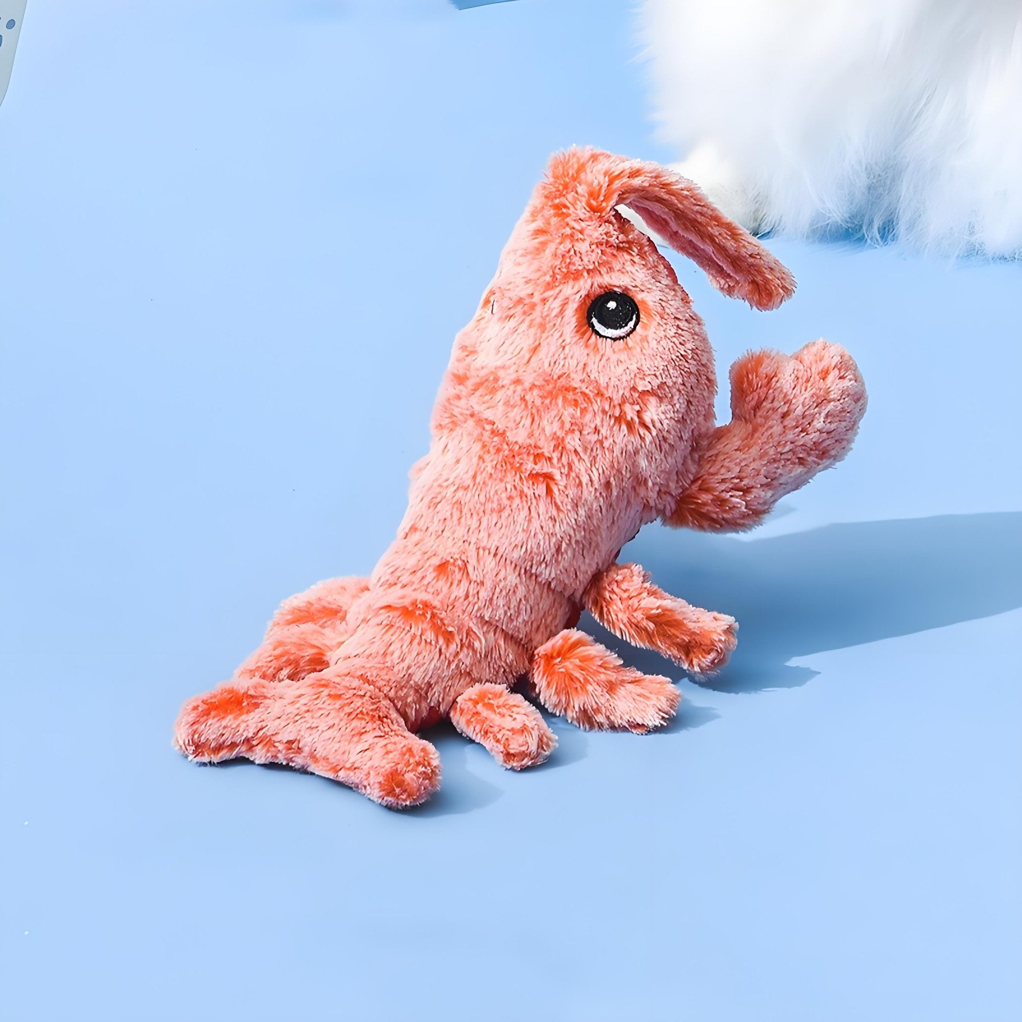 USB Rechargeable Electric Jumping Shrimp Cat Toy, Interactive Plush Lobster for Indoor Pets - Bark'n'Meow - Bark'n'Meow