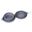 Foldable Double Pet Feeding Bowl – Portable Dog & Cat Water and Food Bowls with Non-Slip Silicone Mat