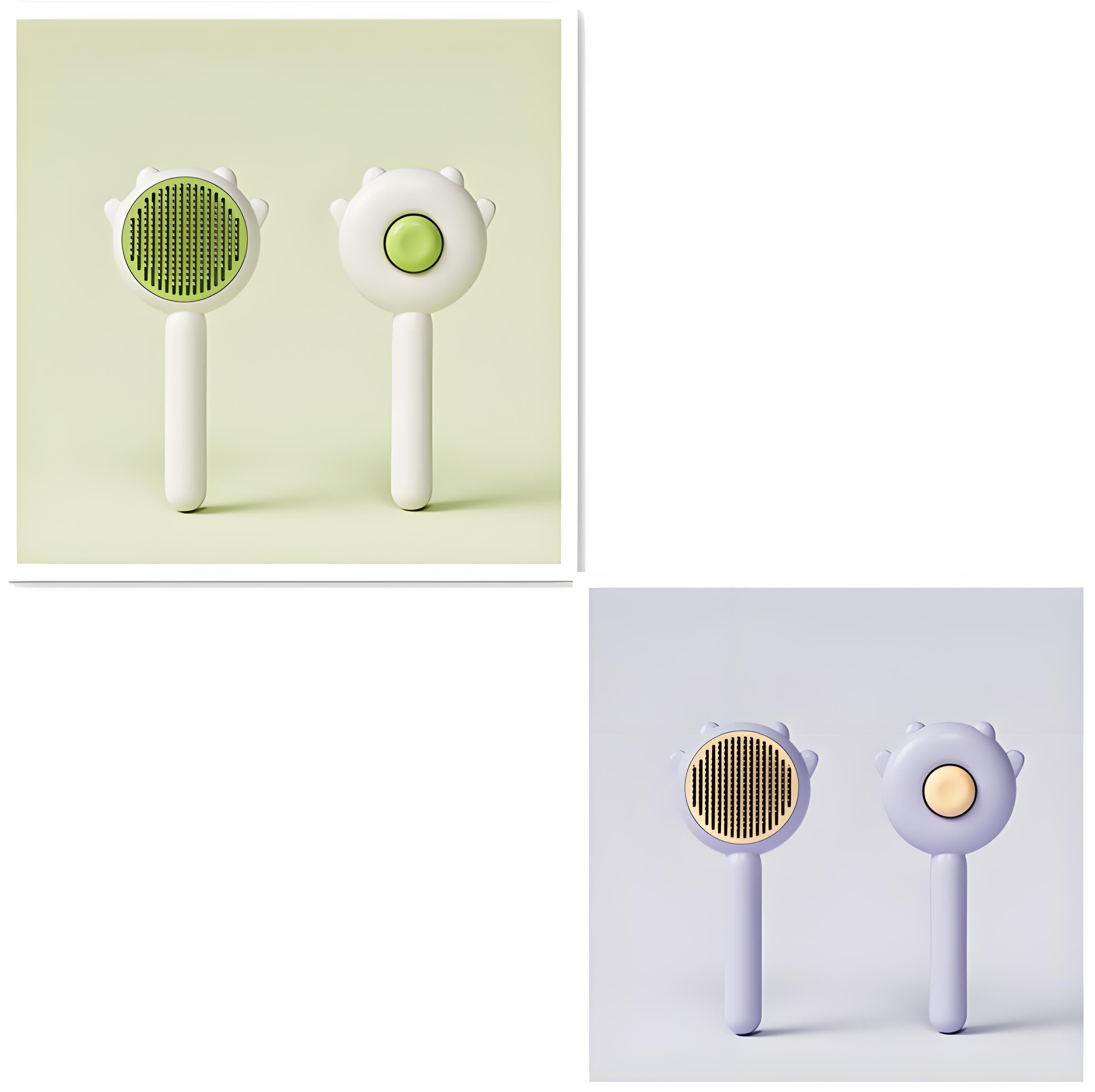 Self-Cleaning Pet Grooming Brush, Hair Remover & Massage Comb for Cats and Dogs