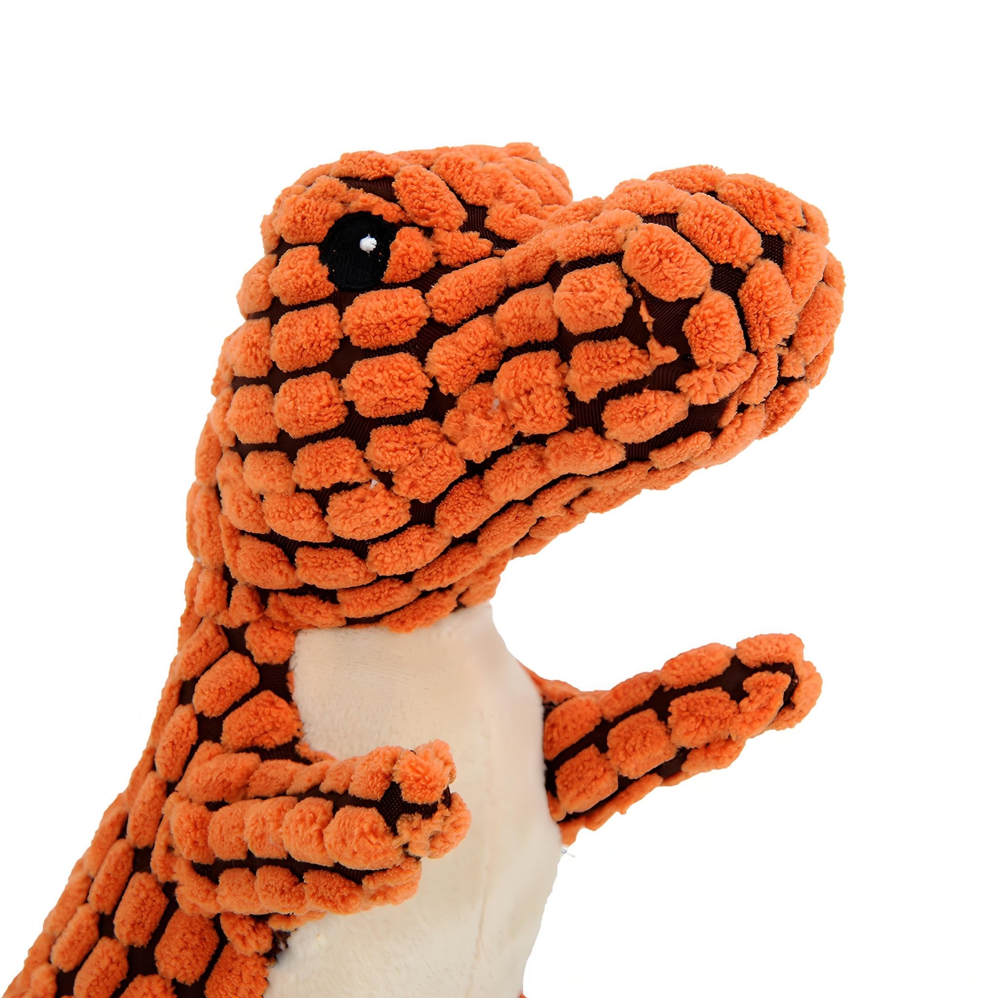 Interactive Dinosaur Dog Toy for Large Dogs, Tough Chew Plush Toy with Squeaker for Aggressive Chewers, Puppy & Chihuahua Friendly - Bark'n'Meow - Bark'n'Meow
