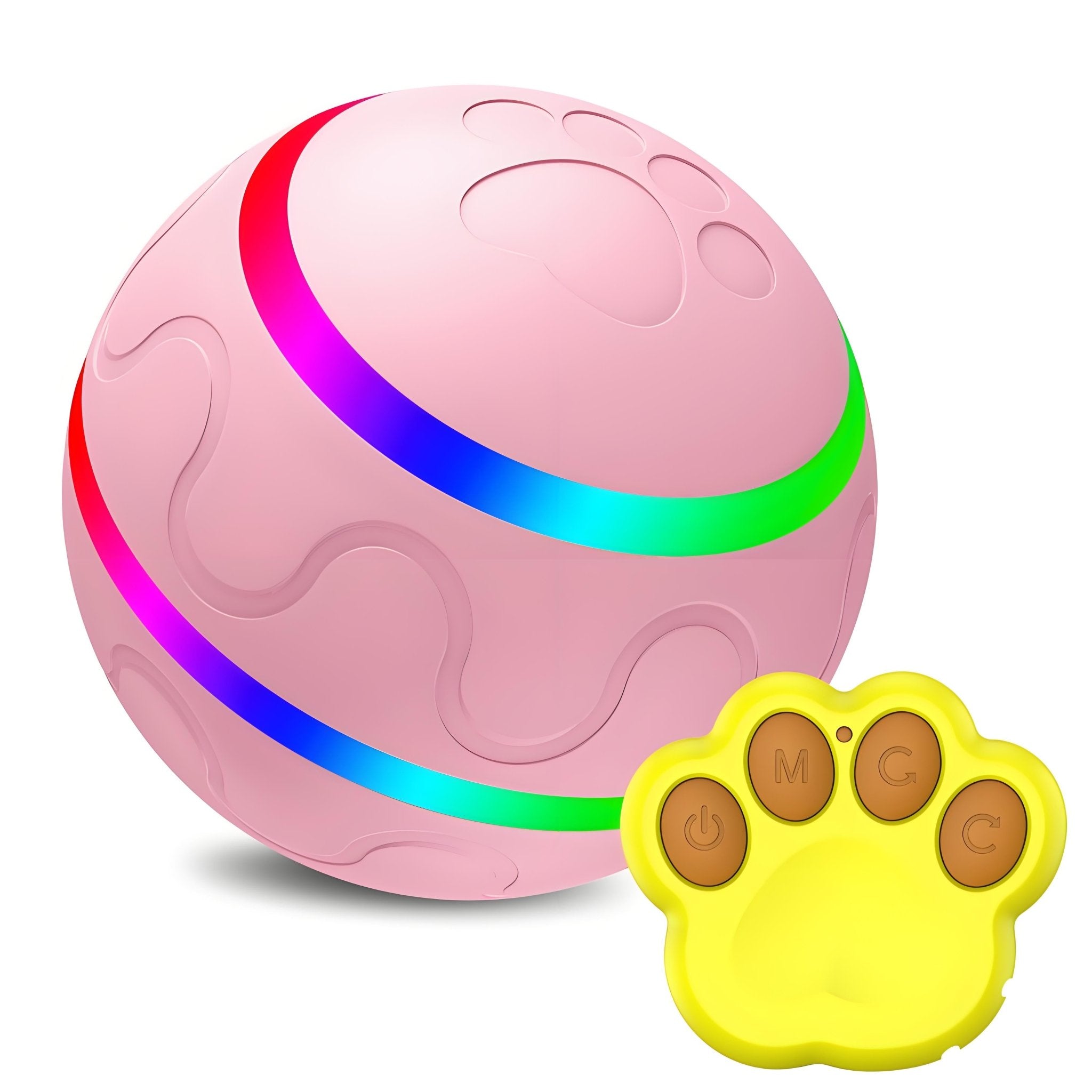 Interactive Dog Toys, Automatic Rolling Ball Toys for/Small/Medium/Large Dogs,USB Rechargeable - Bark'n'Meow - Bark'n'Meow