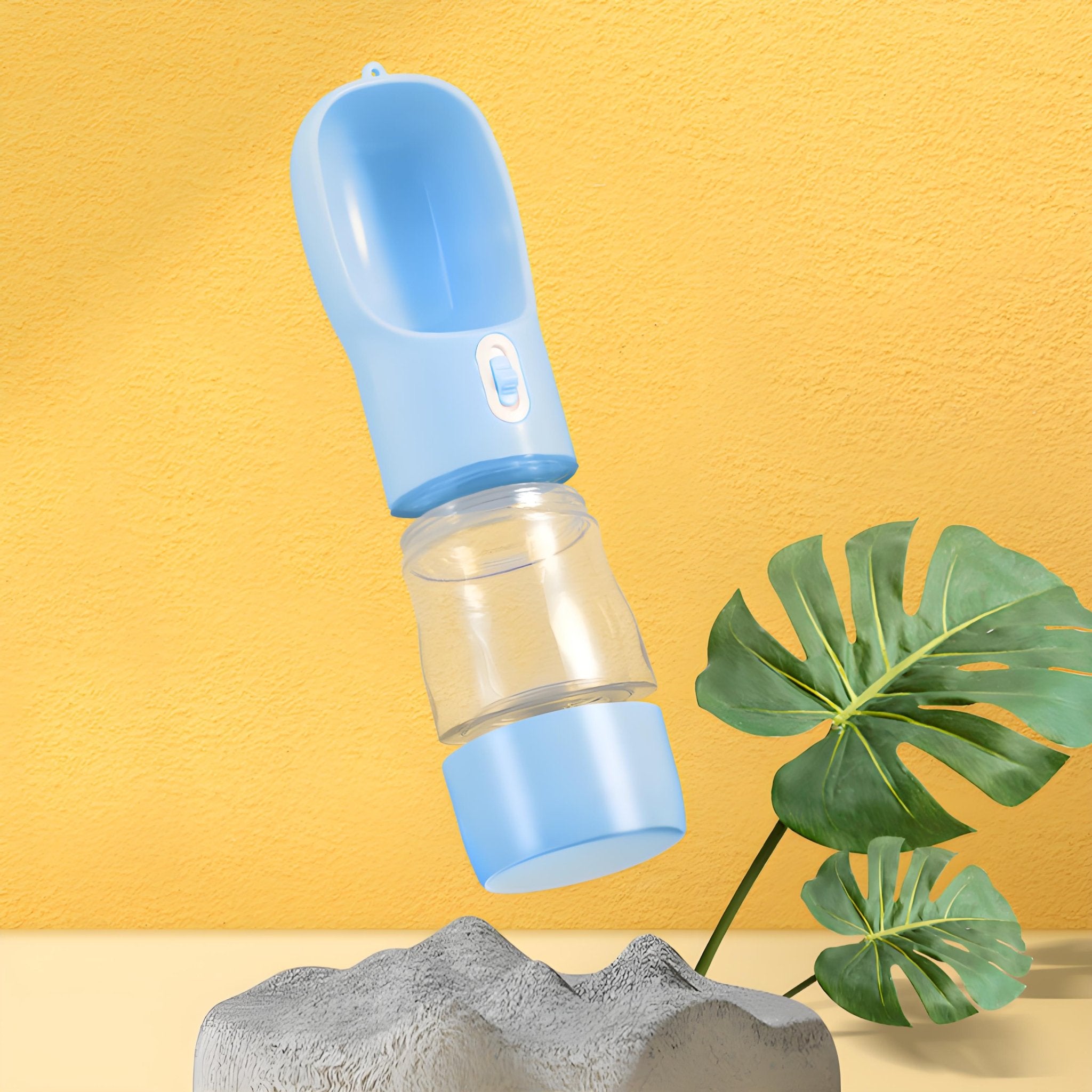 Portable Dog Water Bottle with Food Bowl, Leak - Proof Pet Travel Water Dispenser for Outdoor Hiking & Walking - Bark'n'Meow - Bark'n'Meow
