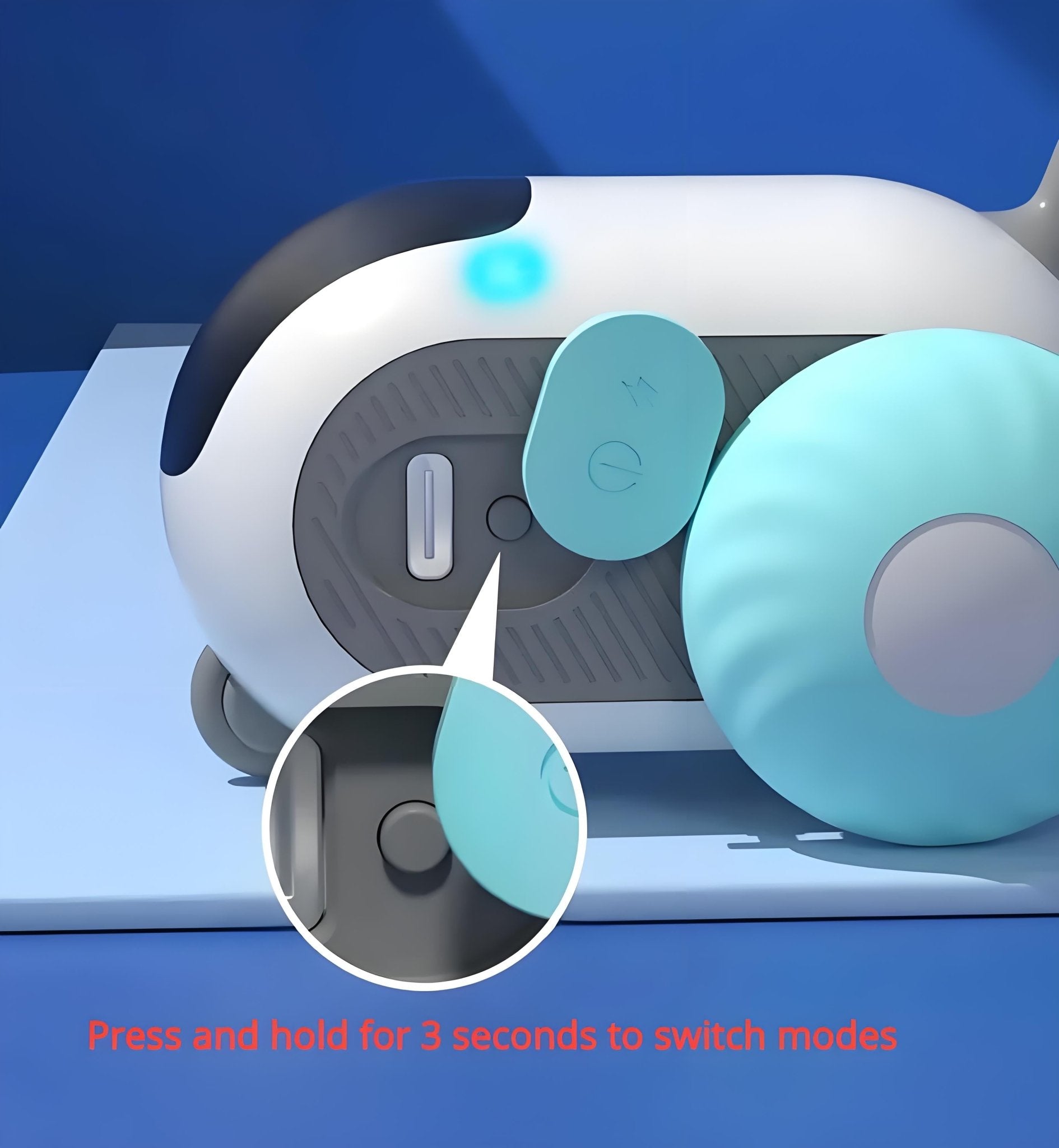 Remote Control Smart Cat Toy Car, USB Rechargeable, Self - Moving Interactive Pet Toy with Obstacle Avoidance - Bark'n'Meow - Bark'n'Meow