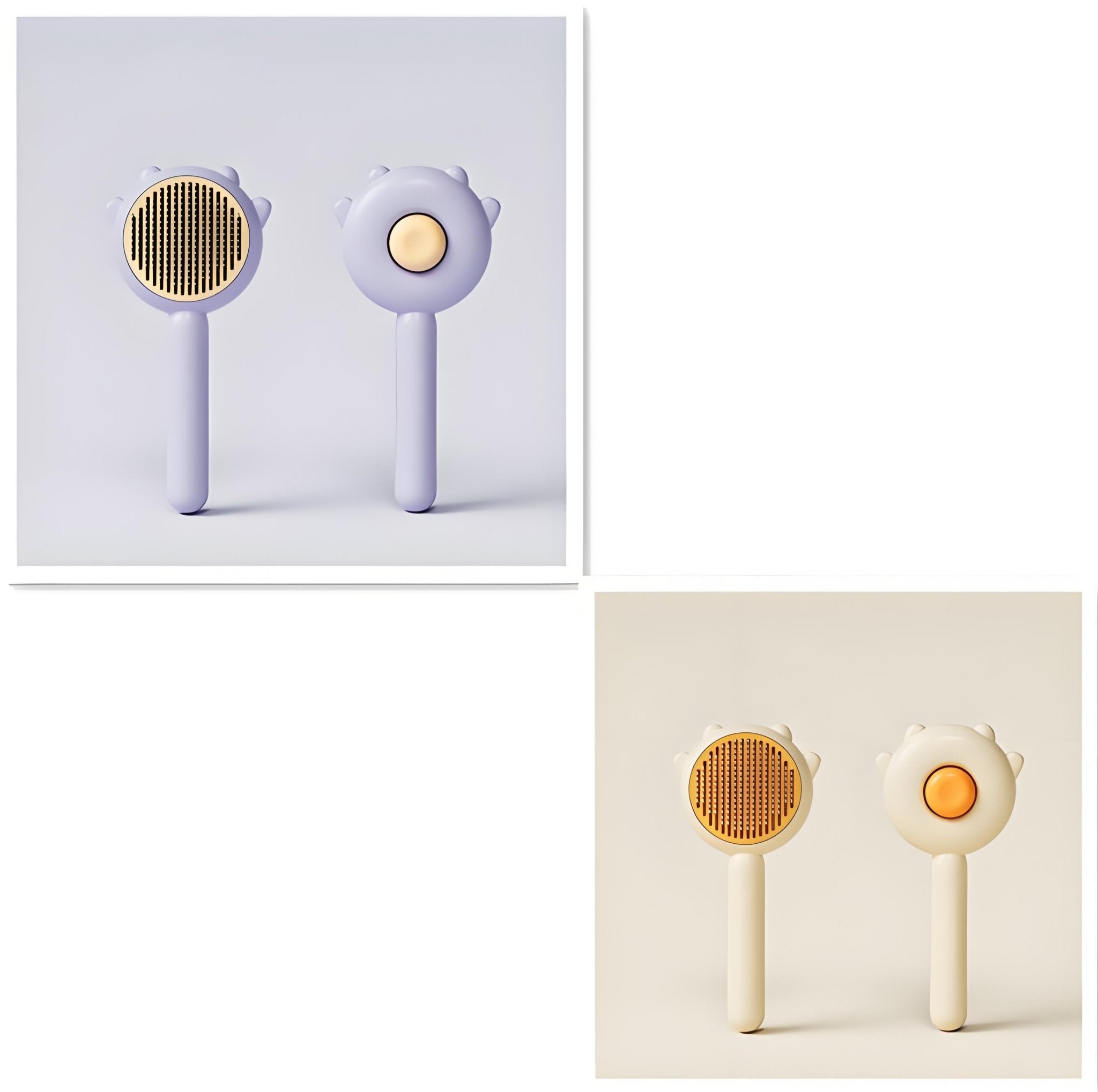 Self - Cleaning Pet Grooming Brush, Hair Remover & Massage Comb for Cats and Dogs - Bark'n'Meow - Bark'n'Meow