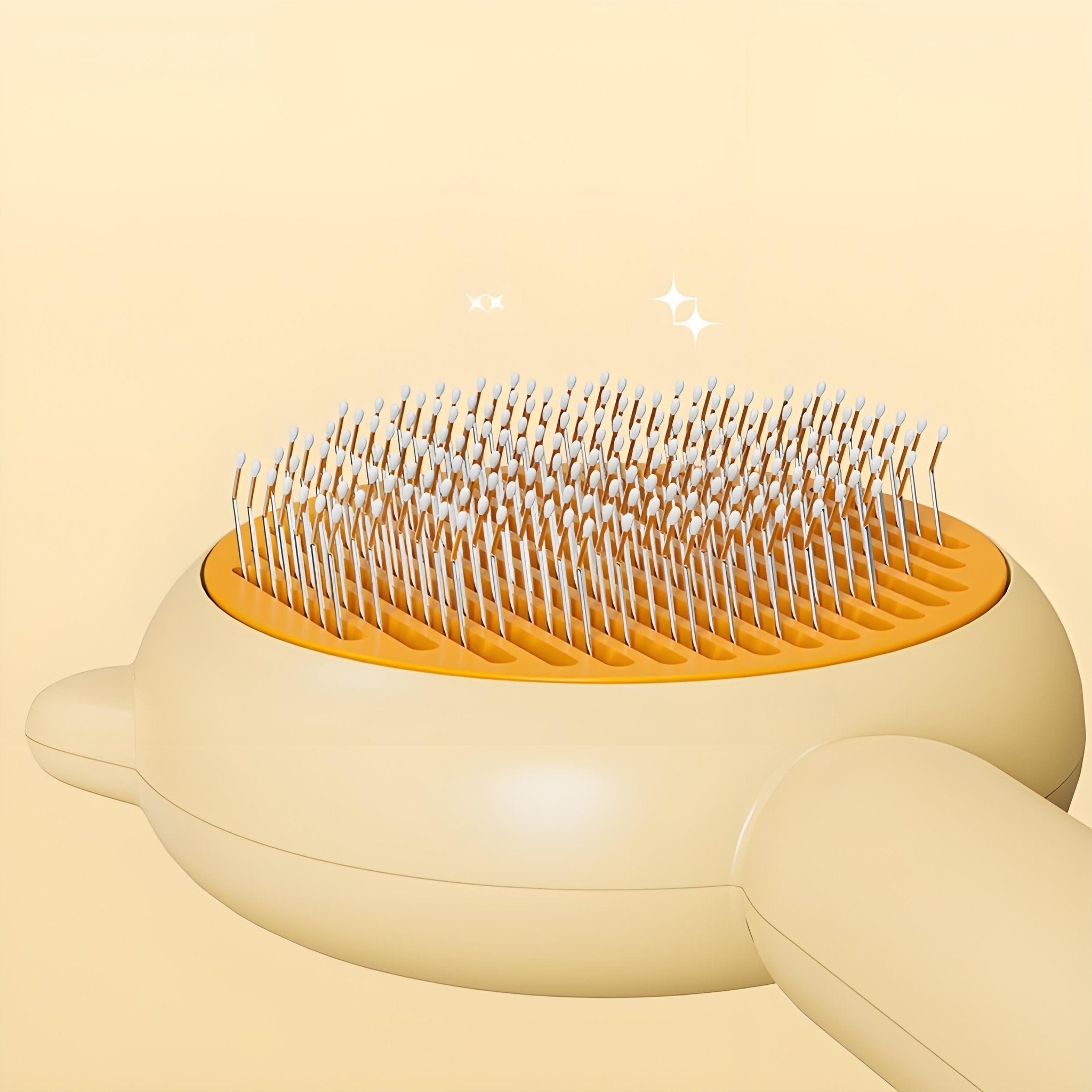 Self - Cleaning Pet Grooming Brush, Hair Remover & Massage Comb for Cats and Dogs - Bark'n'Meow - Bark'n'Meow