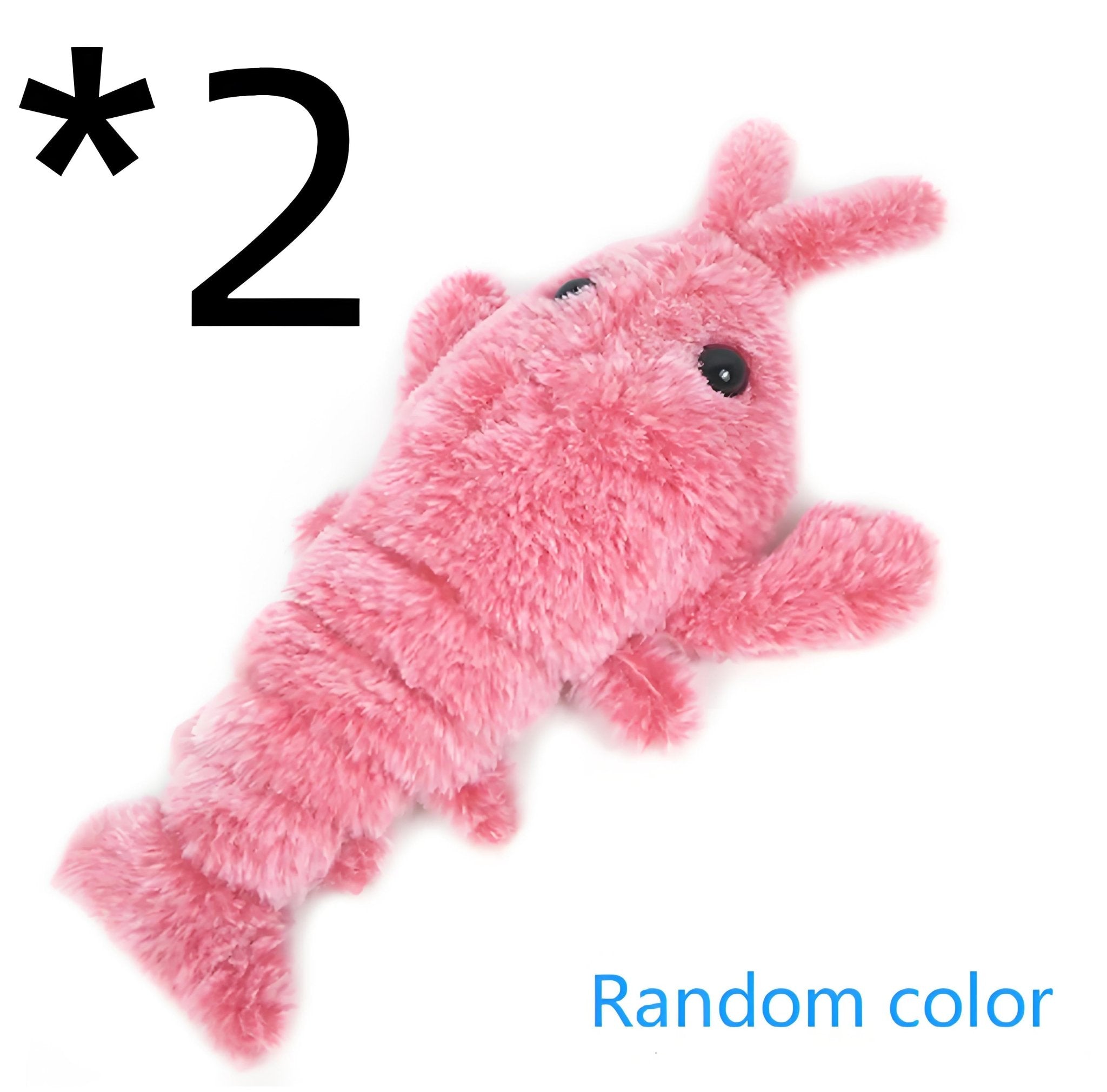USB Rechargeable Electric Jumping Shrimp Cat Toy, Interactive Plush Lobster for Indoor Pets - Bark'n'Meow - Bark'n'Meow