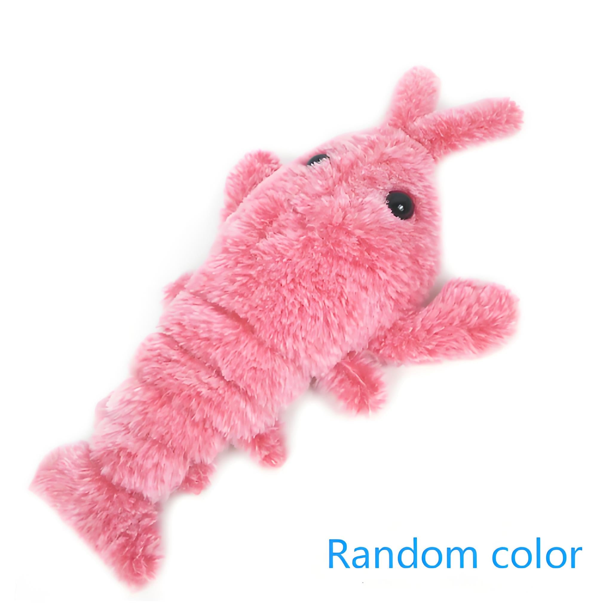 USB Rechargeable Electric Jumping Shrimp Cat Toy, Interactive Plush Lobster for Indoor Pets - Bark'n'Meow - Bark'n'Meow