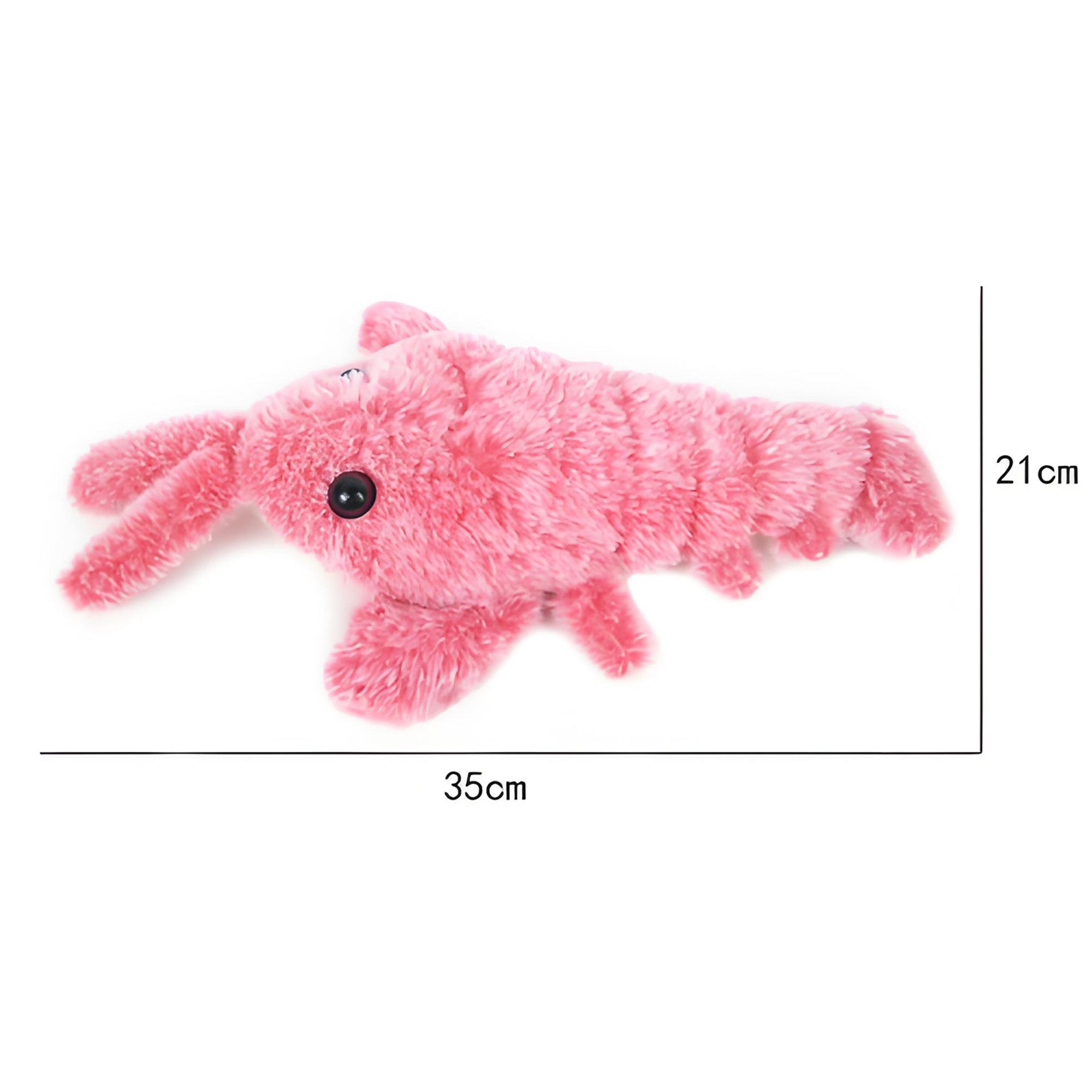 USB Rechargeable Electric Jumping Shrimp Cat Toy, Interactive Plush Lobster for Indoor Pets - Bark'n'Meow - Bark'n'Meow